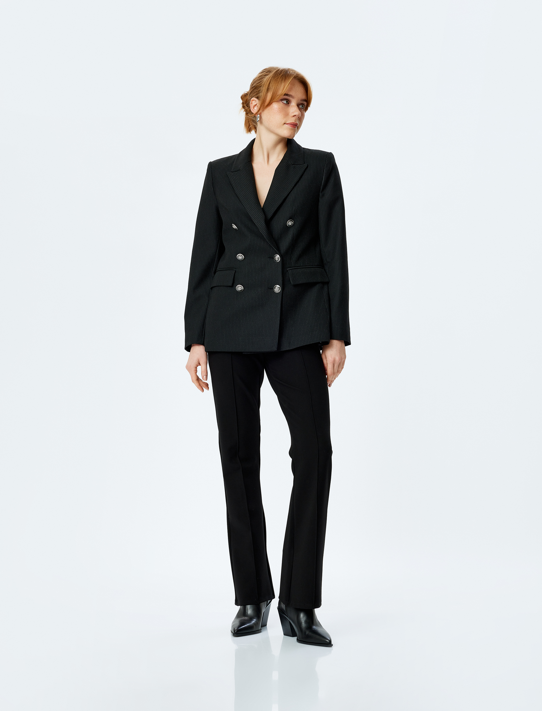   Брюки клеш женские из вискозы Slim Fit